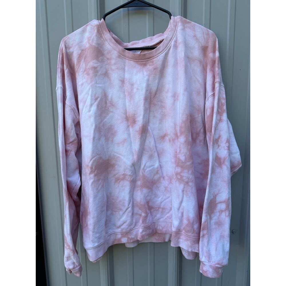 Time & Tru Tie Dye Sweatshirt Womens Boxy Fit Sweatshirt Size XXL